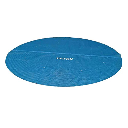 INTEX - Bâche à bulles Intex Ø 3.66 metres - Pour piscine tubulaire 5,45x2,74m - Epaisseur 160 microns - Bleue