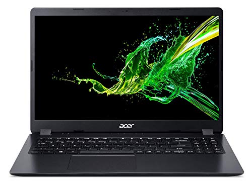 Acer Aspire 3 315-54K-32JR Ordinateur Portable 15.6" HD Noir (Core i3, 4 Go de RAM, SSD 256Go, AMD Radeon Vega 8 Graphics, Windows 10)