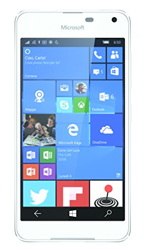 Microsoft Lumia 650 Smartphone débloqué 4G (Ecran: 5 pouces - 16 Go - Simple Nano-SIM - Windows Phone) Blanc