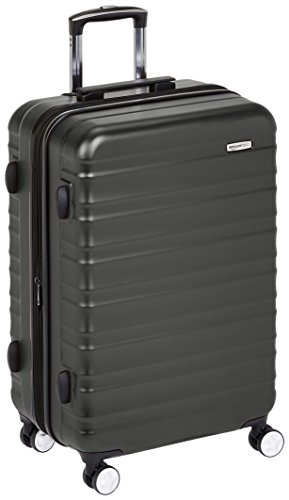 AmazonBasics Valise rigide à roulettes pivotantes de qualité supérieure avec serrure TSA intégrée - 68 cm, Noir