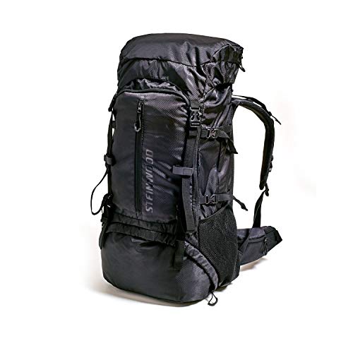 Steinwood Sac à dos de trekking 70L - Sac à dos de voyages sac à dos pour Backpacker sac à dos extérieur sac à dos randonnée sac à dos imperméable avec housse de pluie