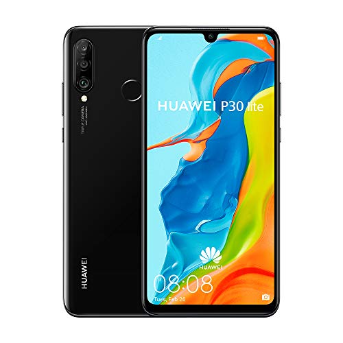 Huawei P30 Lite Smartphone débloqué 4G (6,15 pouces - 128Go - Double Nano SIM - Android 9.0) Midnight Black [Version Française]