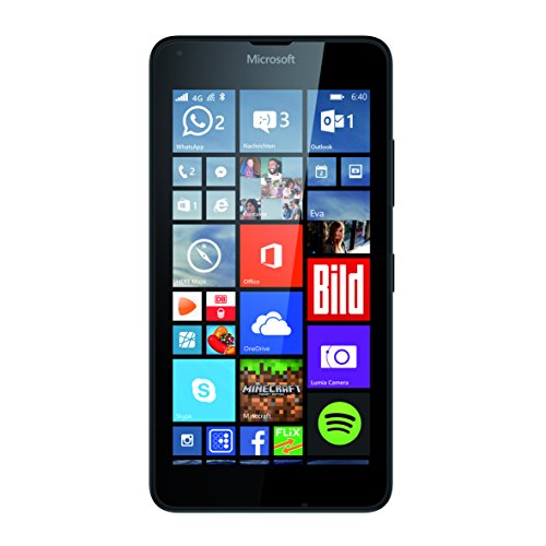 Microsoft Lumia 640 Smartphone débloqué 3G (Ecran : 5 pouces - 8 Go - Double SIM - Windows Phone 8.1) Noir (import europe)